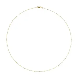 14K Faceted Layering Necklace