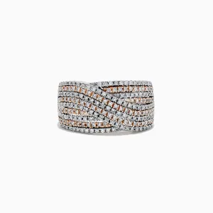 14K Two-Tone Gold Diamond Pave Ring