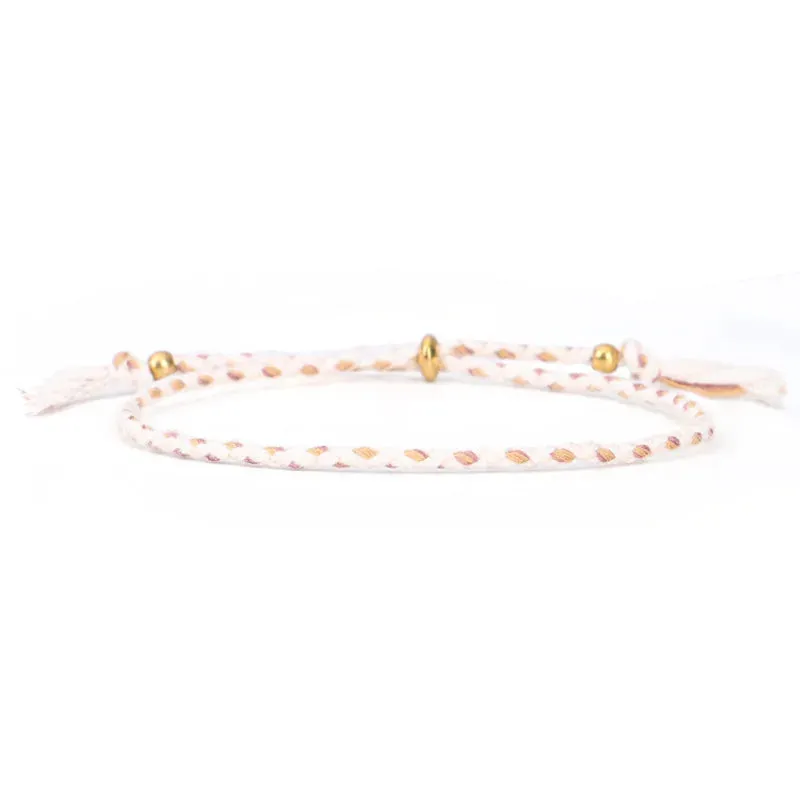 1pcs Women Men Handmade Tassel Knots Thread Rope Bracelet Ethnic Jewelry for Meetvii Lucky Tibetan String Bracelets & Bangles
