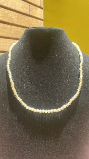 4MM Rutilated Quartz Bead Stretchy Cord Necklace/Bracelet/Anklet