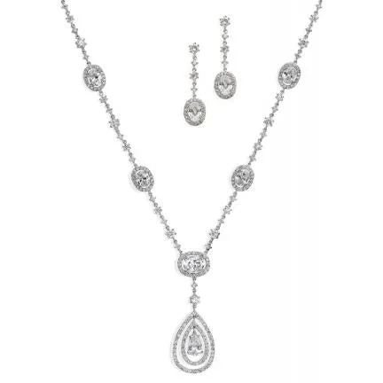 Addison Vintage inspired Necklace and Earring Set