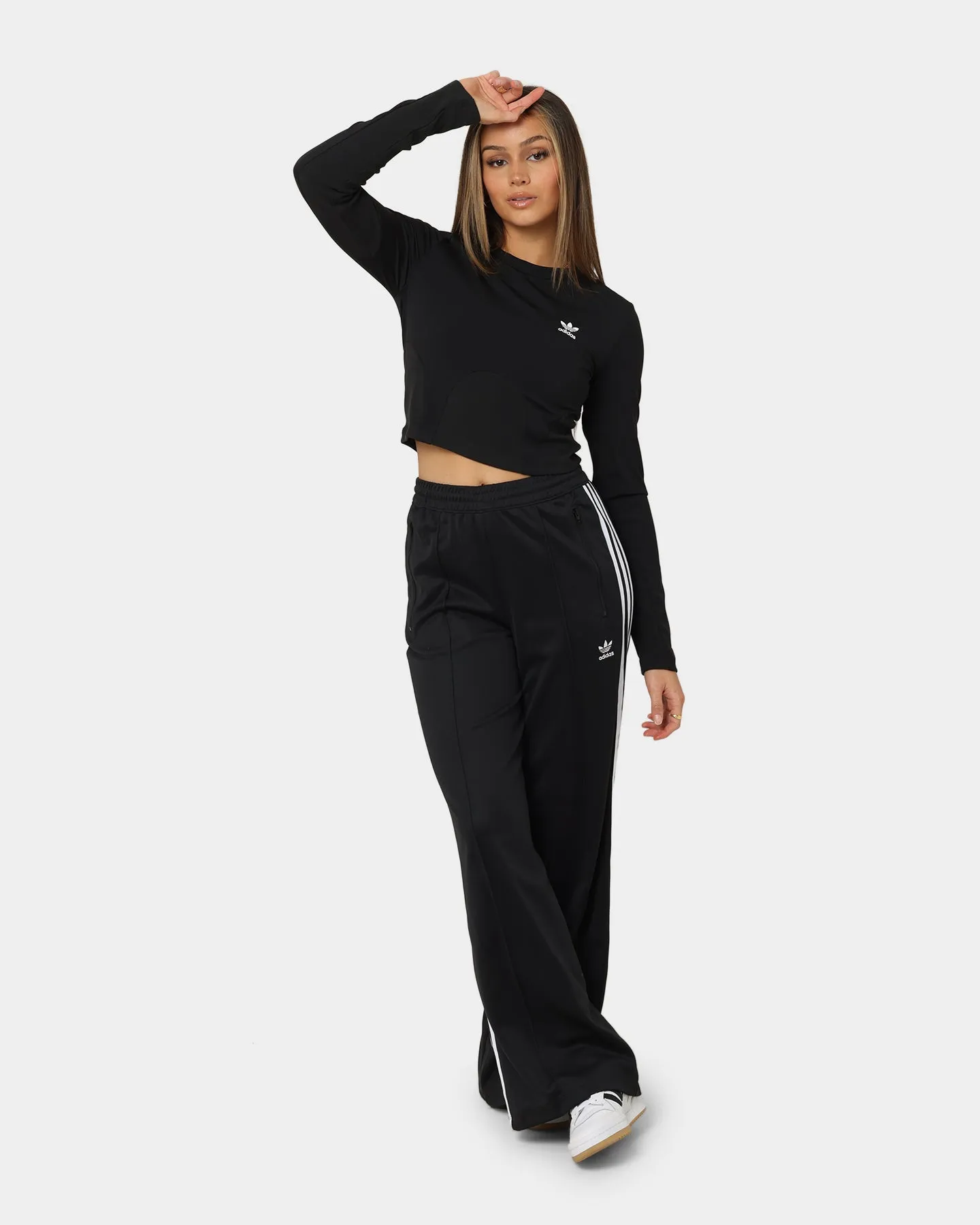 Adidas Women's Always Original Rib Long Sleeve Top Black