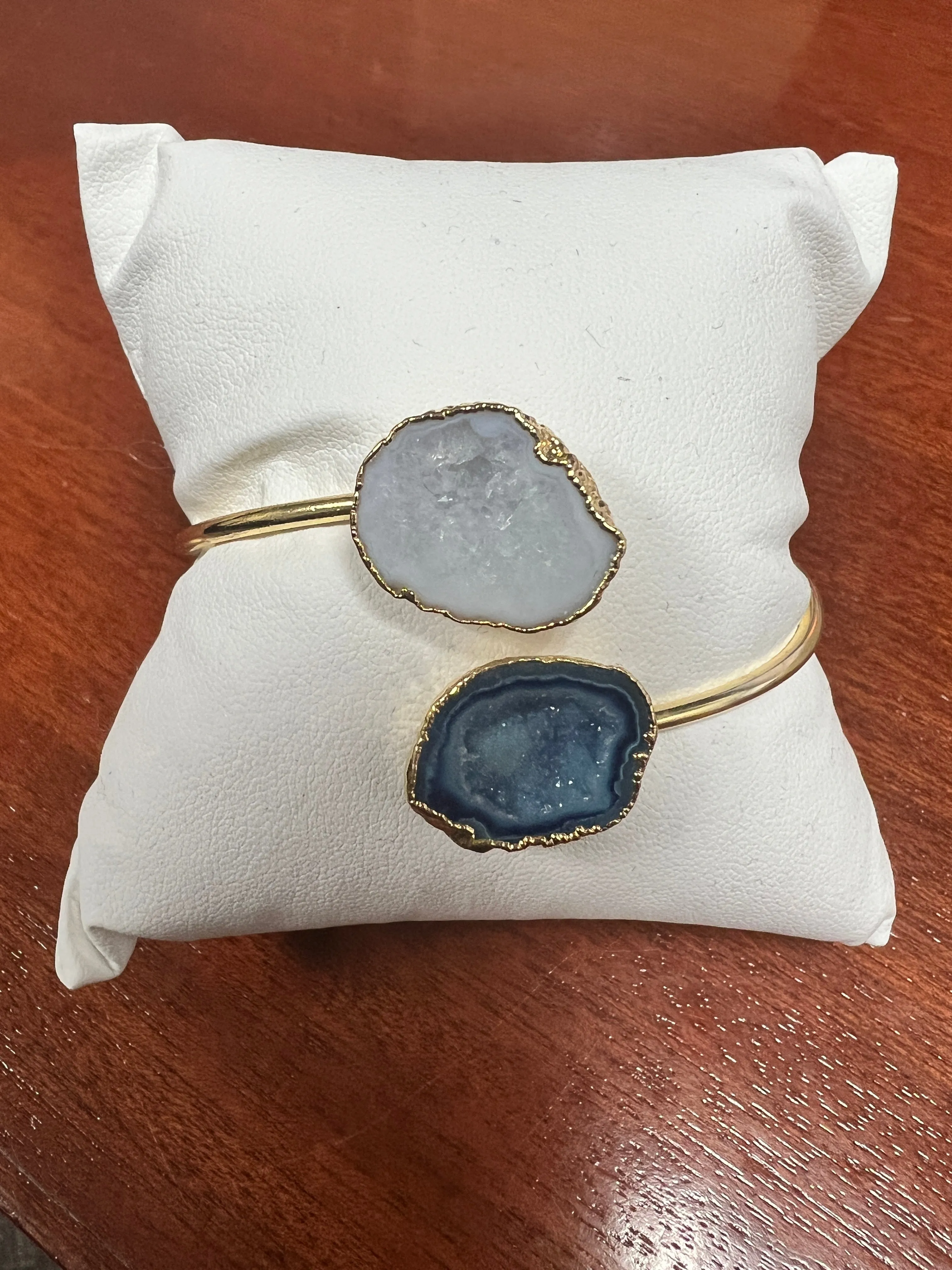 Agate Double Cuff Bracelet