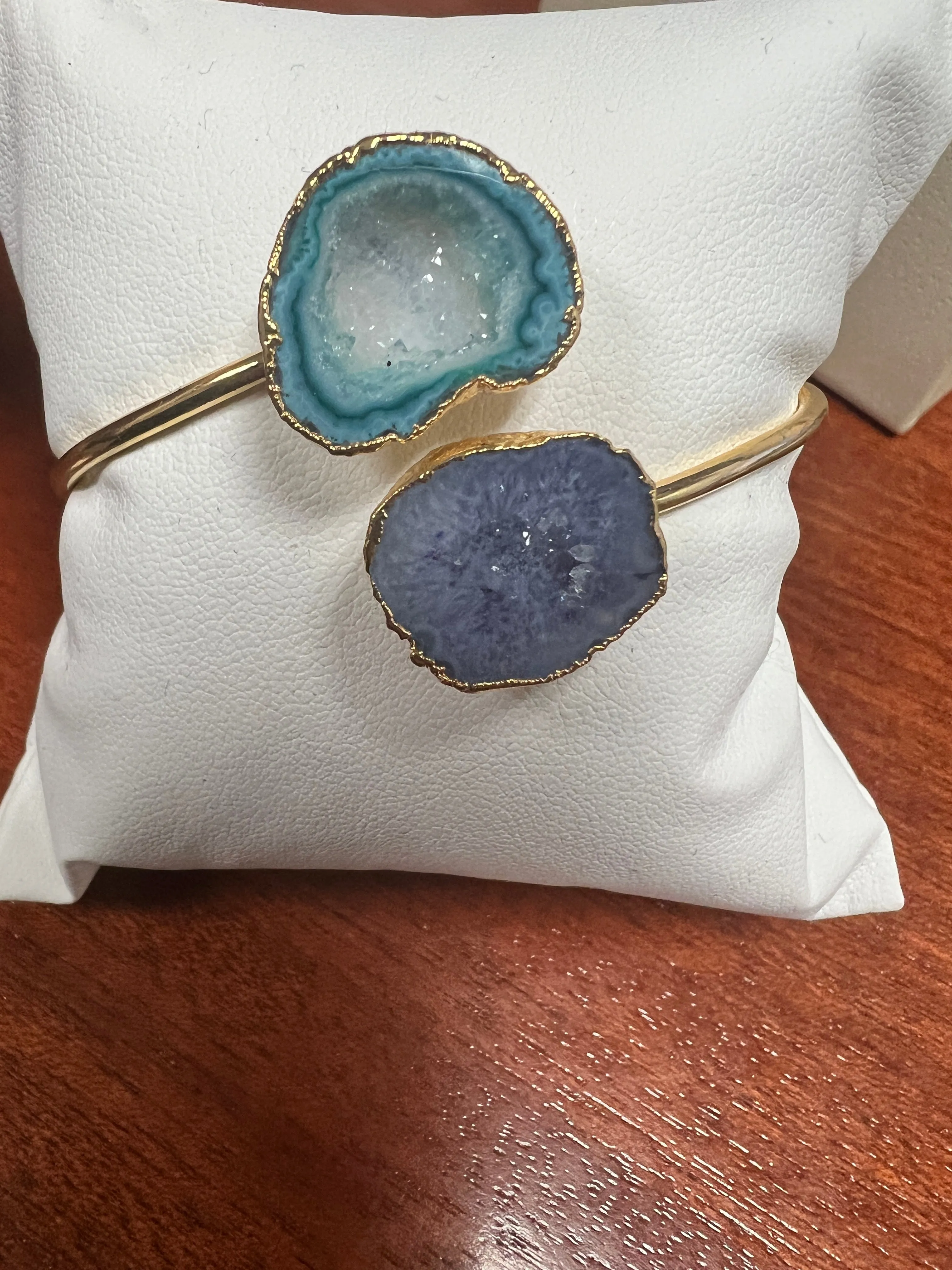 Agate Double Cuff Bracelet