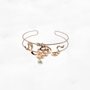 Auspicious Cuff Bangle Bracelet Gold