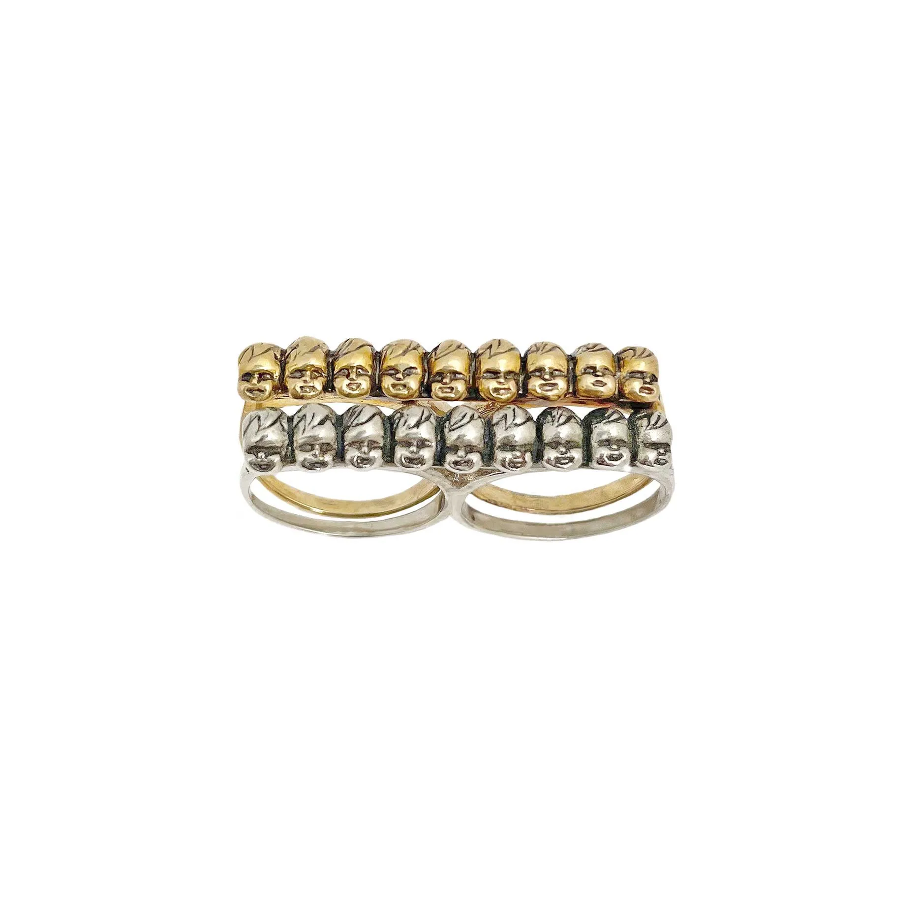 Baby Heads Knuckle Ring