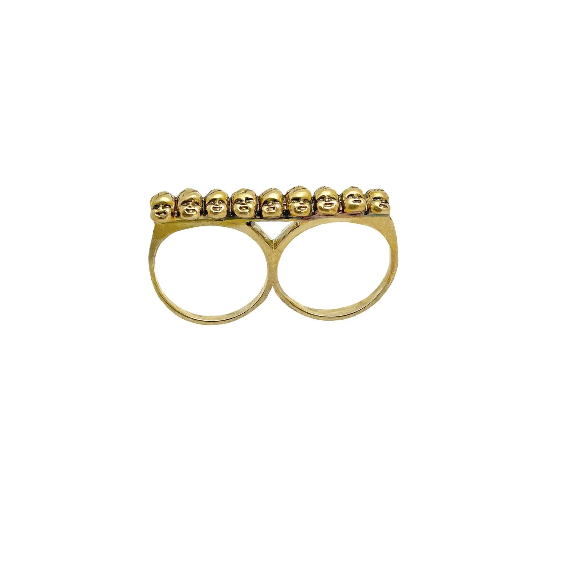 Baby Heads Knuckle Ring