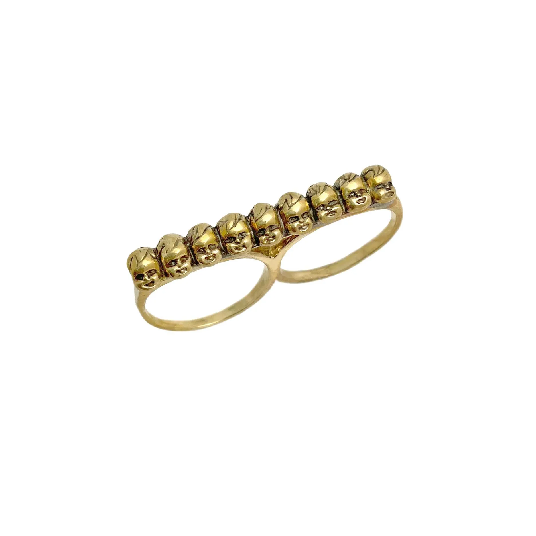 Baby Heads Knuckle Ring