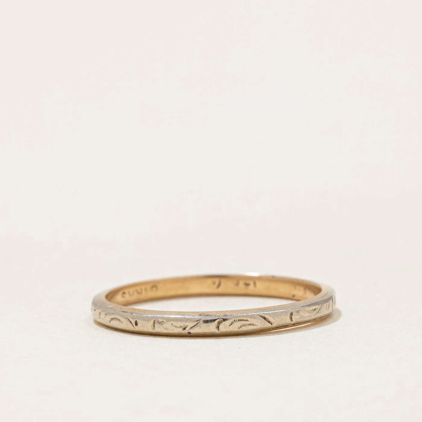 'Birks' 14k Two Tone Gold Ring | SZ 6.25 |