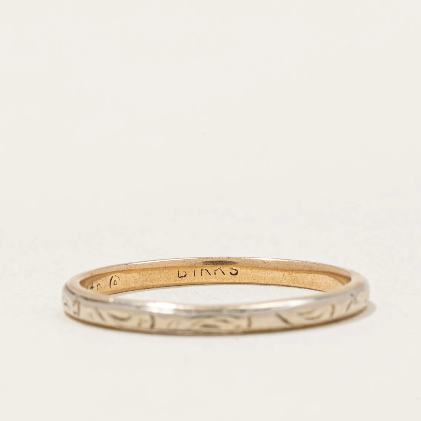 'Birks' 14k Two Tone Gold Ring | SZ 6.25 |