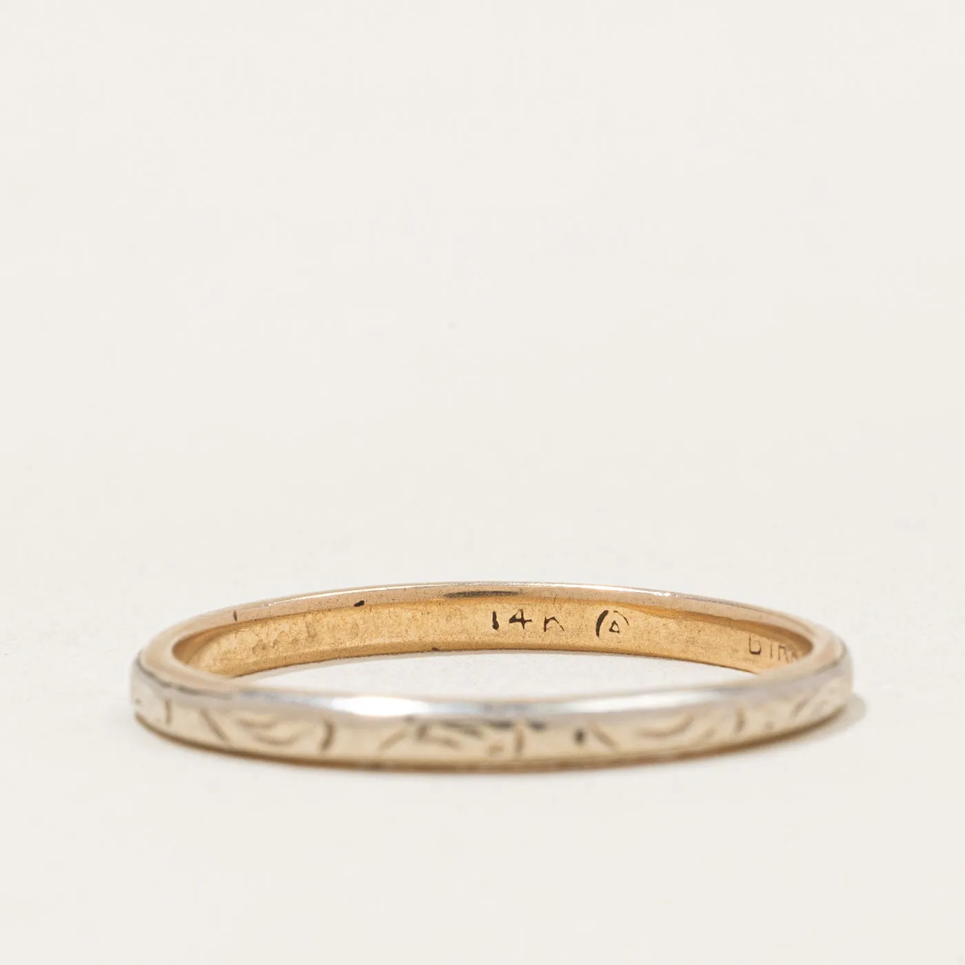 'Birks' 14k Two Tone Gold Ring | SZ 6.25 |