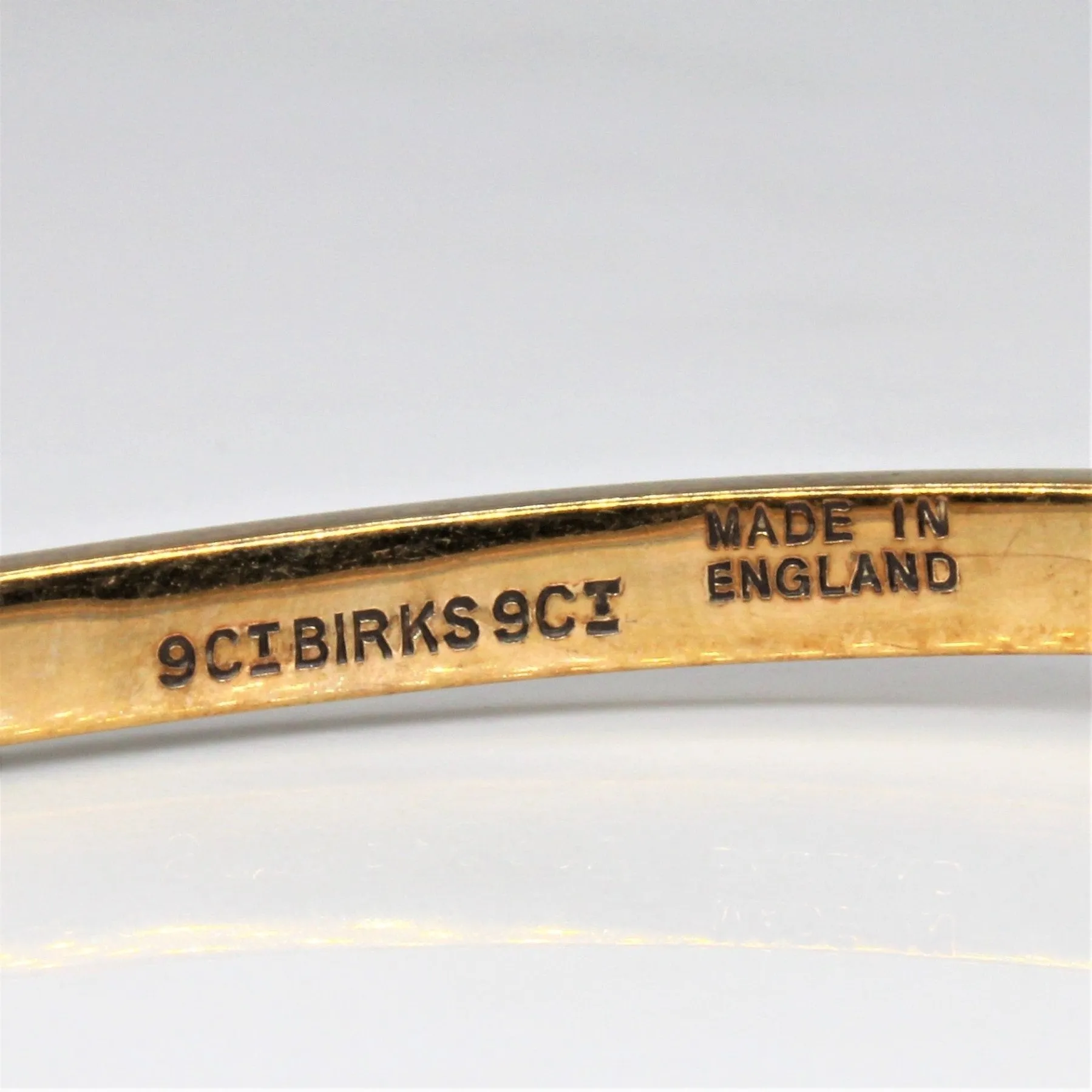 'Birks' Thin Ornate Engraved Cuff | 6" |