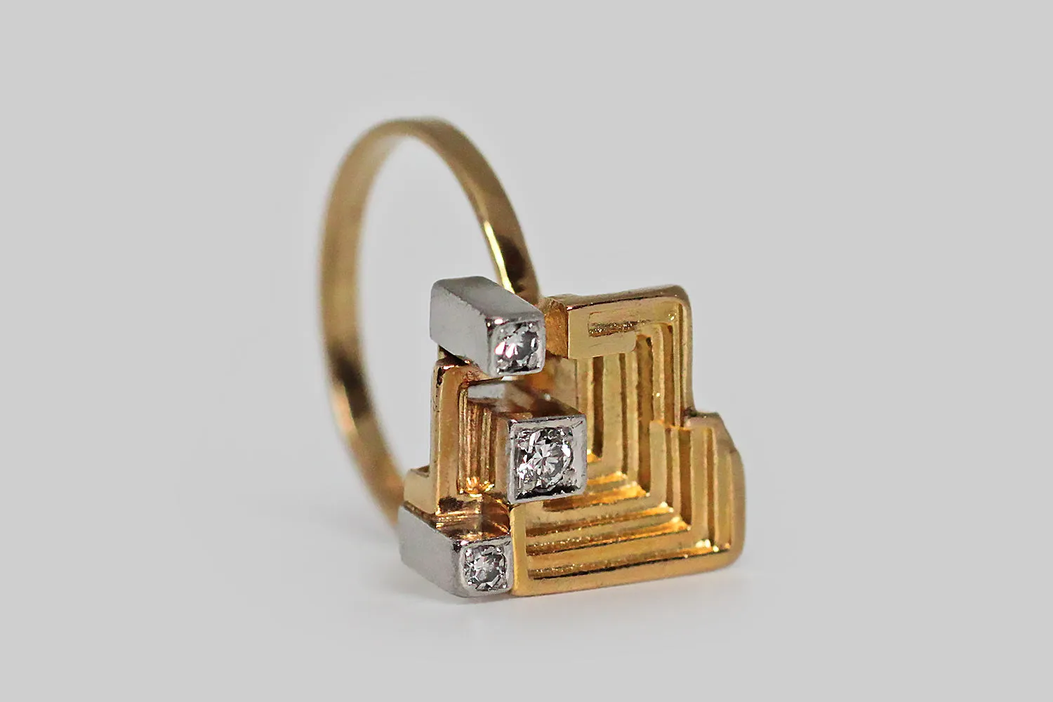 Bjrn Weckstrm Modernist Sun Temple Ring