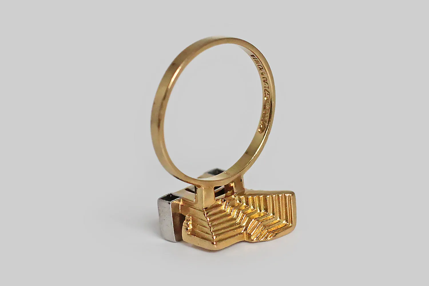 Bjrn Weckstrm Modernist Sun Temple Ring