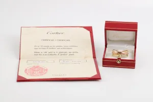 Cartier 18k Tri-Tone Gold Trinity Ring Size 67 (14.63g.)