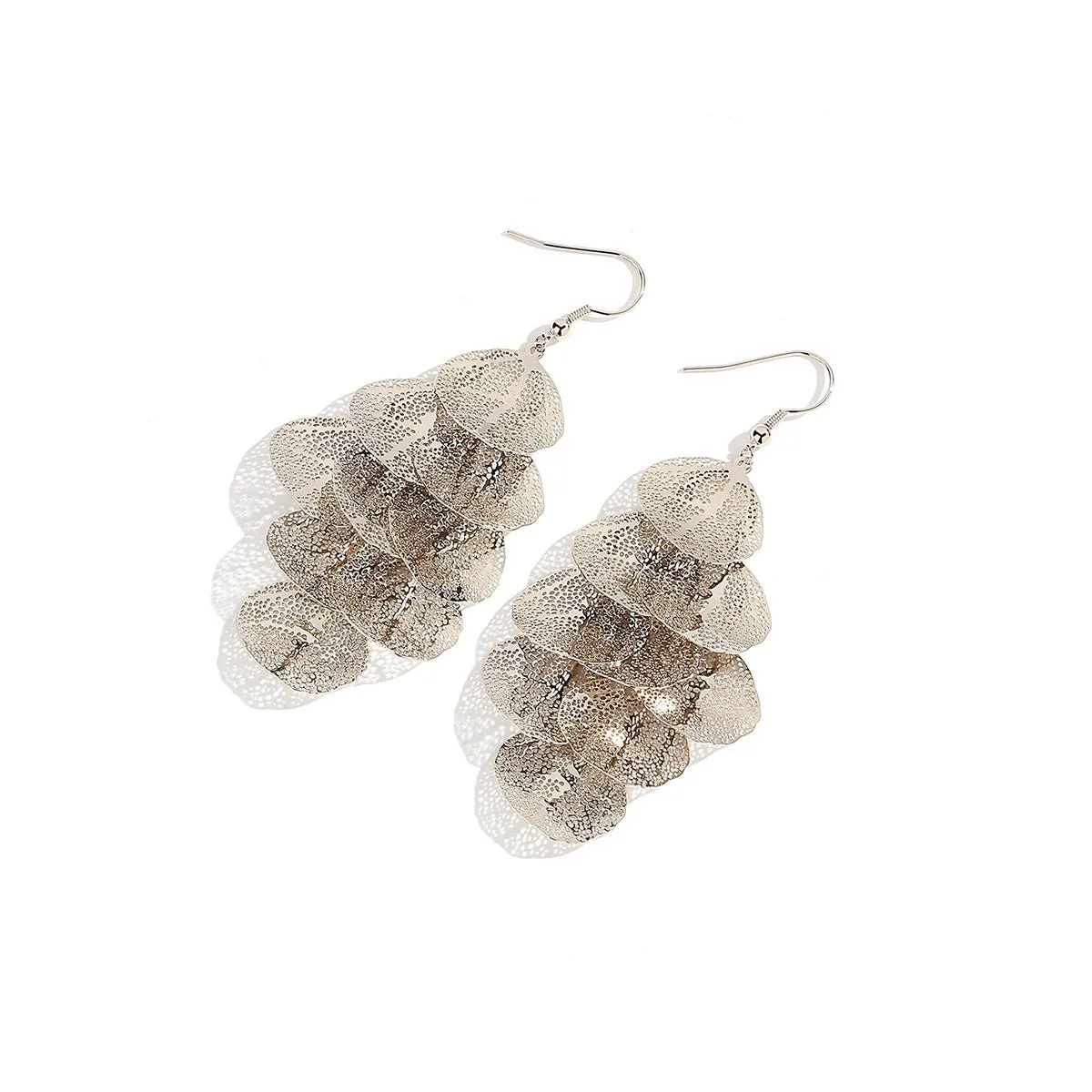Chips Gold Tassle Earrings