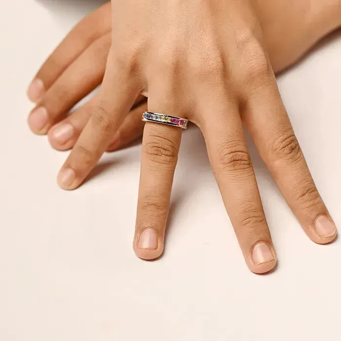 Chroma Serenity Silver Ring