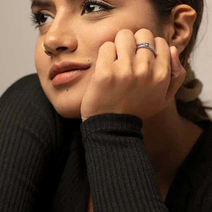 Chroma Serenity Silver Ring