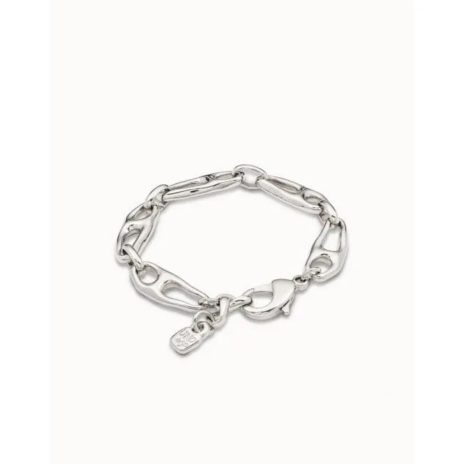 Connected Silver Metal Bracelet