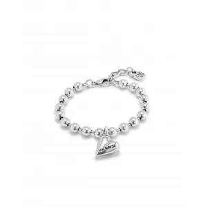Cupido Silver Plated Beads Heart Bracelet PUL2402MTL000