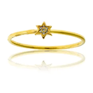 Dainty Diamond Star Ring