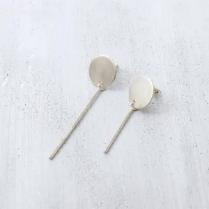 Dusty asymmetric Earrings - Silver