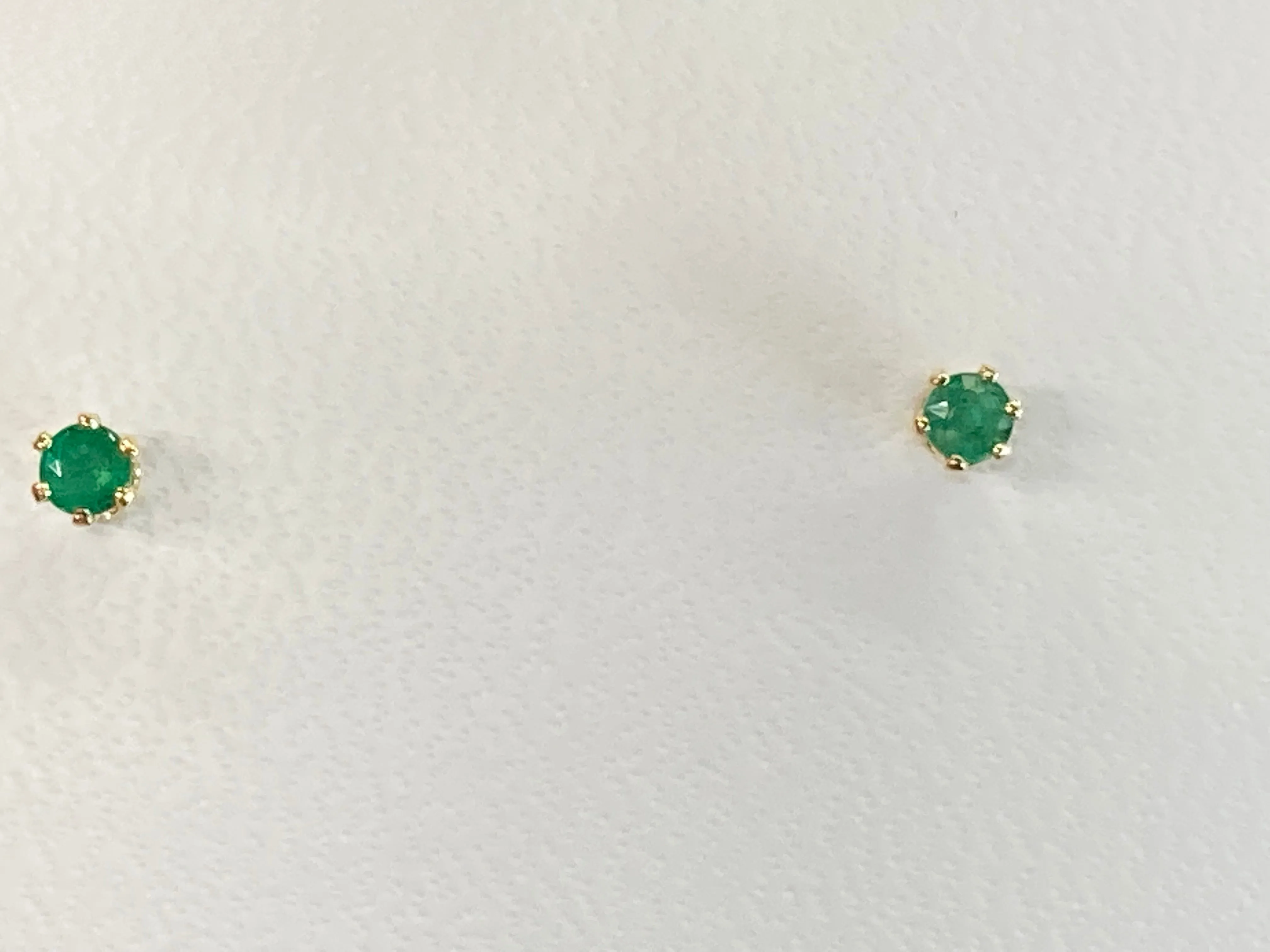 Emerald Gold Earrings