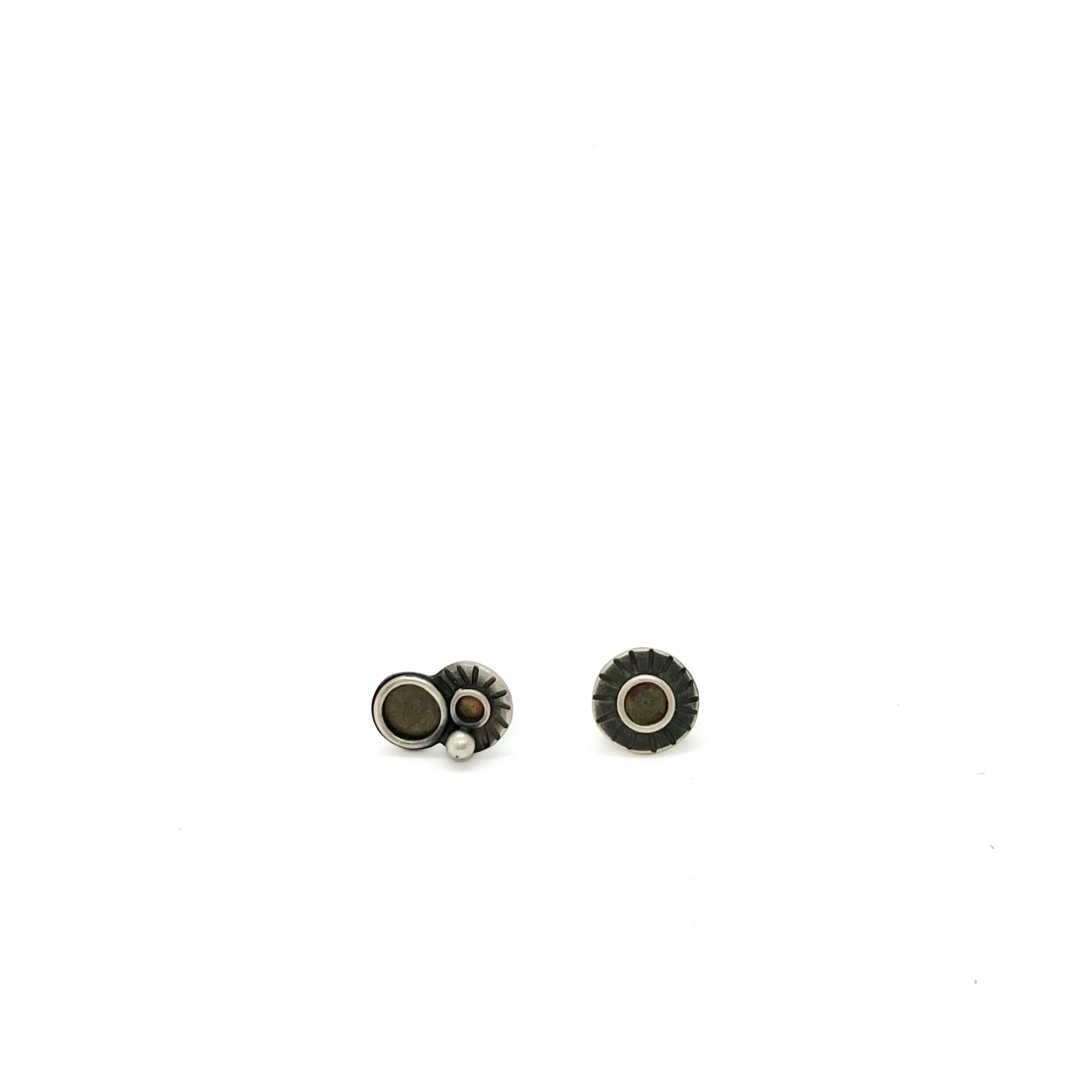 Erin Austin earrings, #236 asymmetric orbital studs