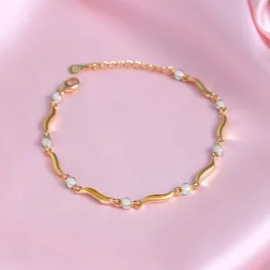 Graceful Art Dual Plated 925 Sterling Silver Bracelet