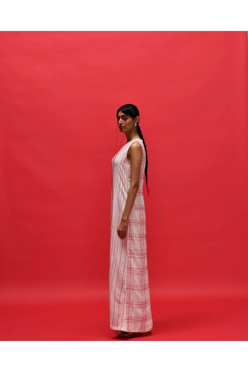 GRID FLUIDITY DRESS