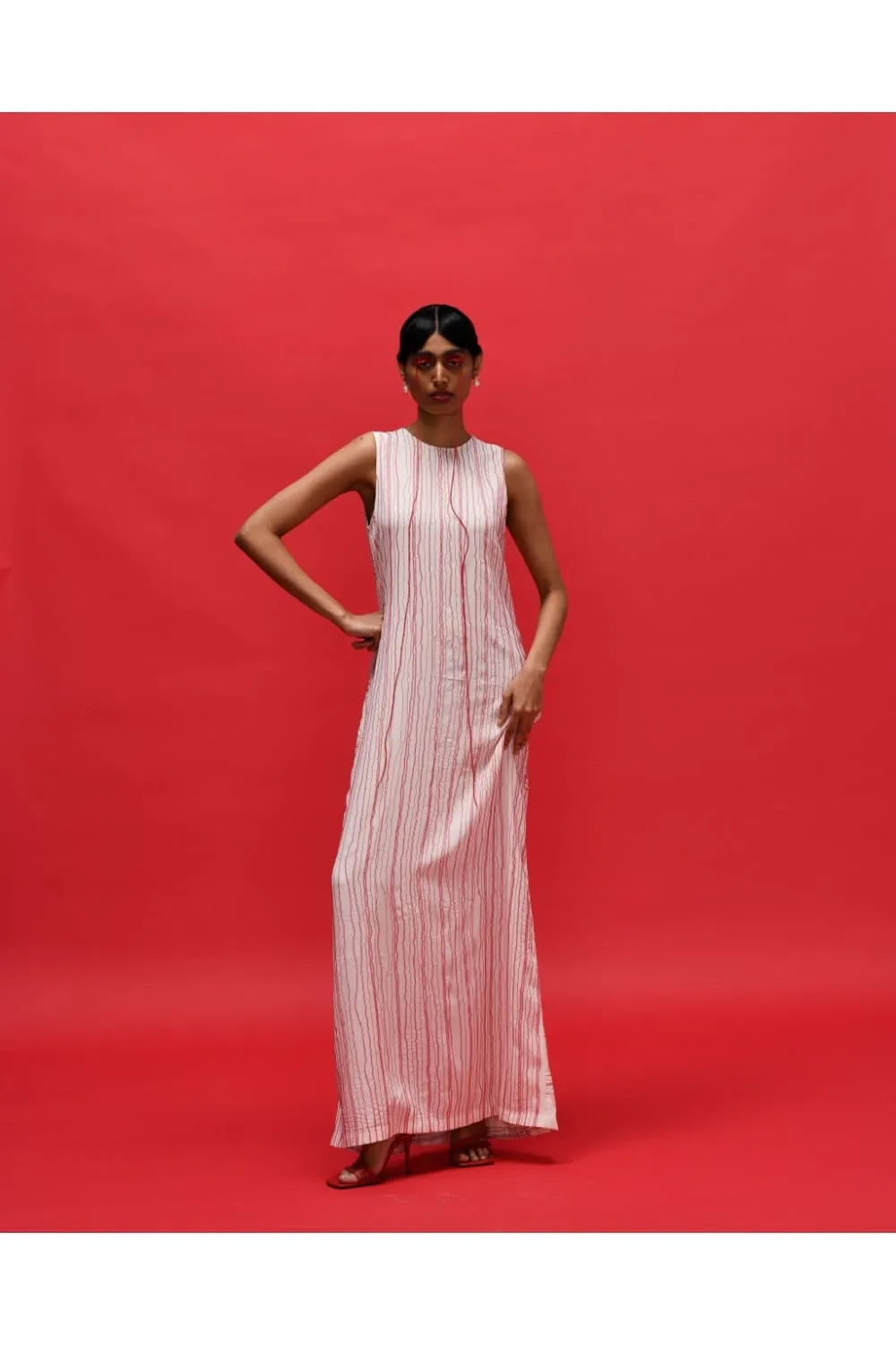 GRID FLUIDITY DRESS