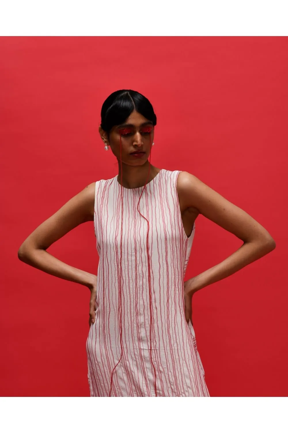 GRID FLUIDITY DRESS