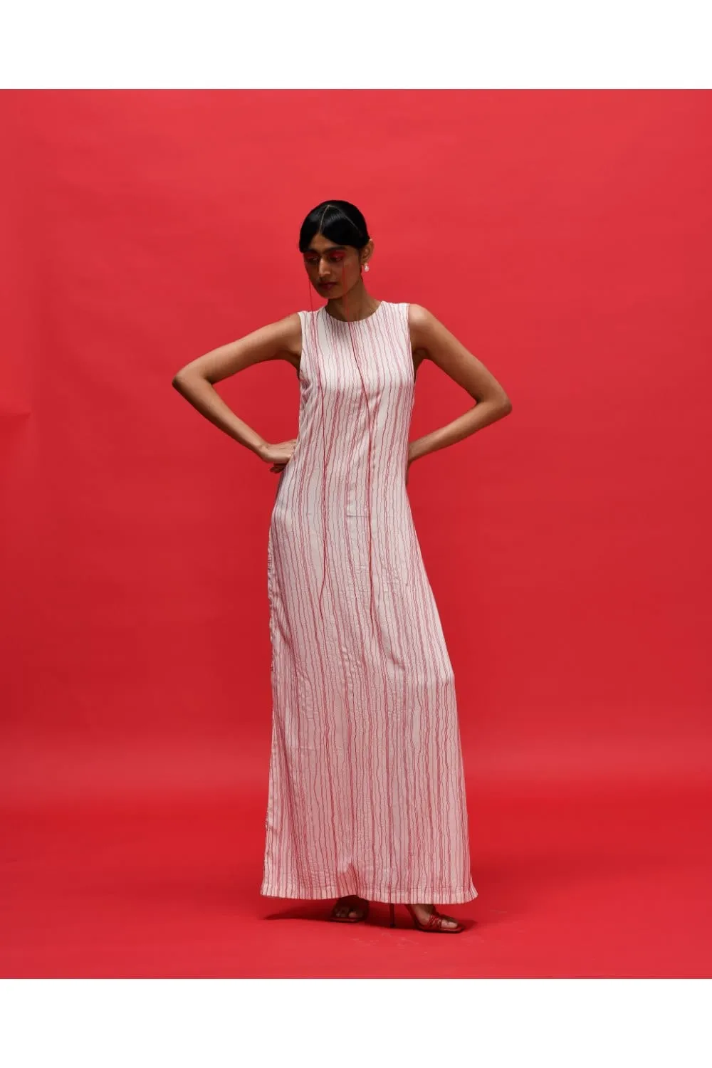 GRID FLUIDITY DRESS