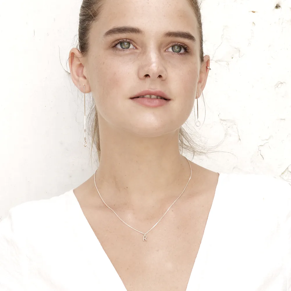 Happy end asymmetric Earrings - Silver