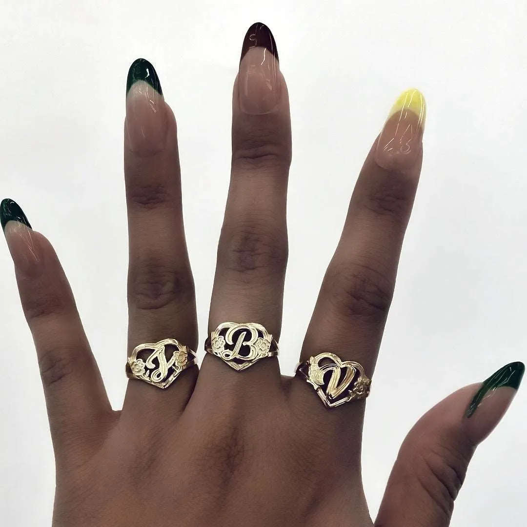 Heart And Soul Initial Ring