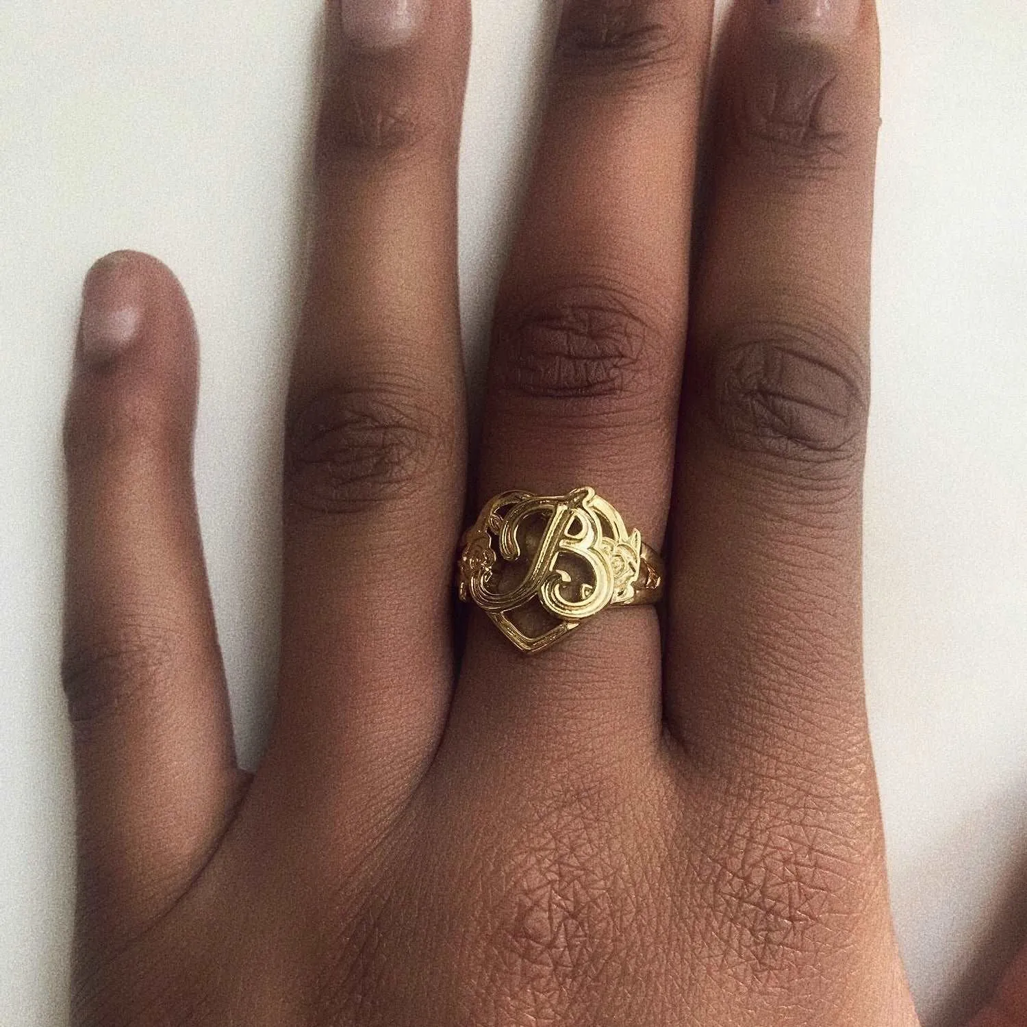 Heart And Soul Initial Ring