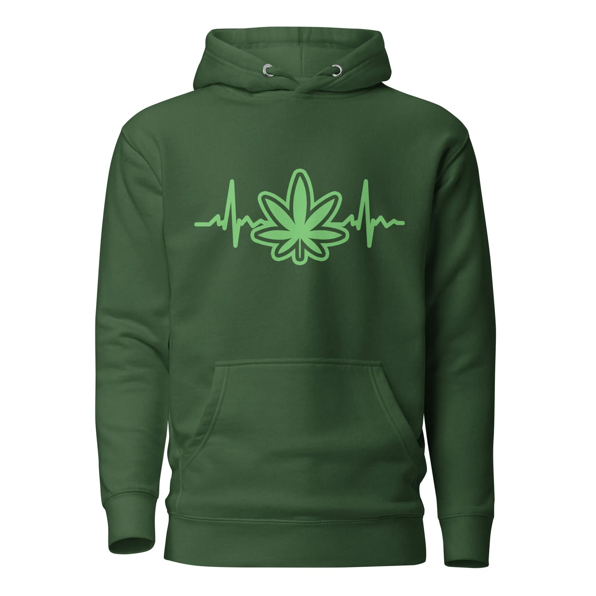Heartbeat Weed Hoodie – Perfect Cannabis Hoodie for Stoners