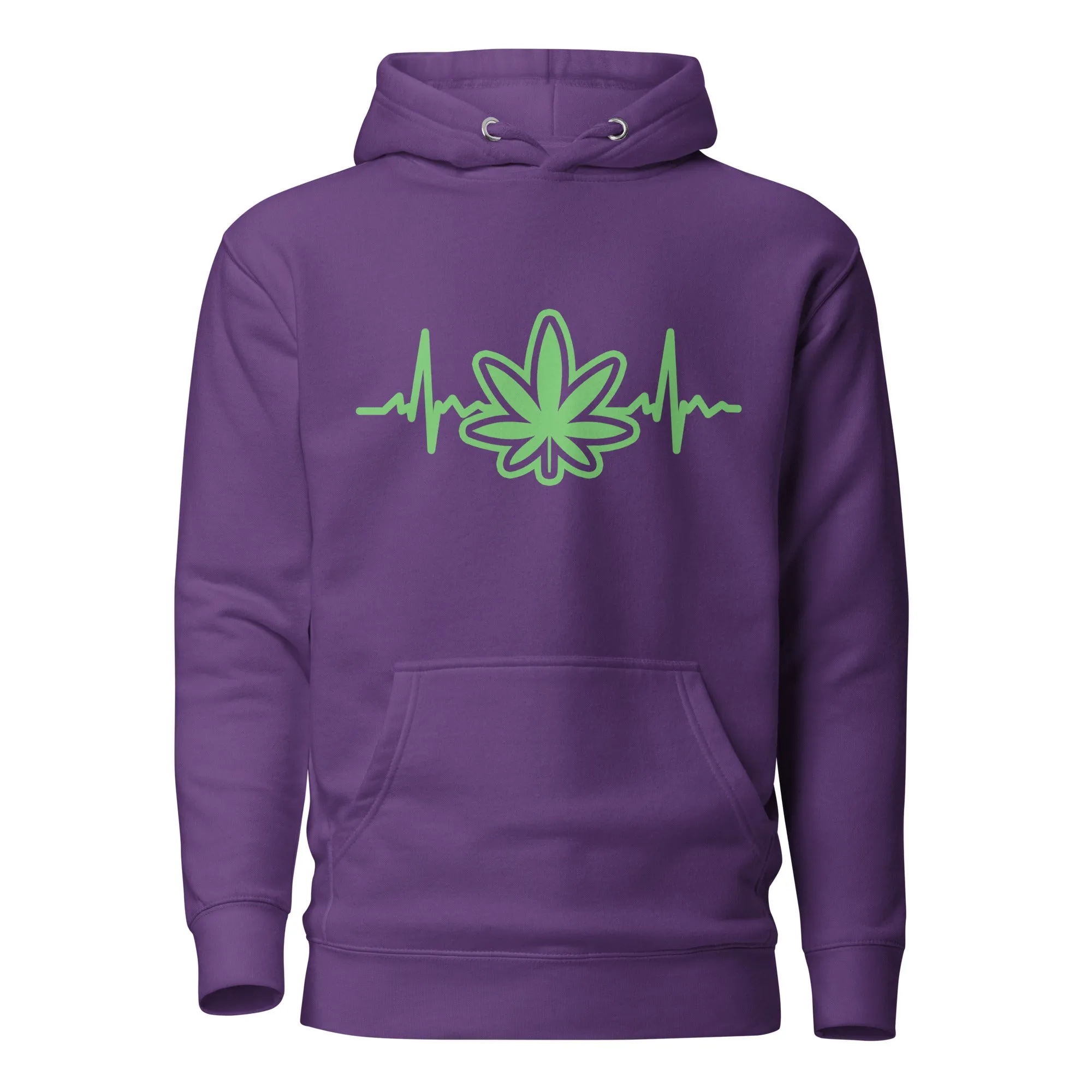 Heartbeat Weed Hoodie – Perfect Cannabis Hoodie for Stoners