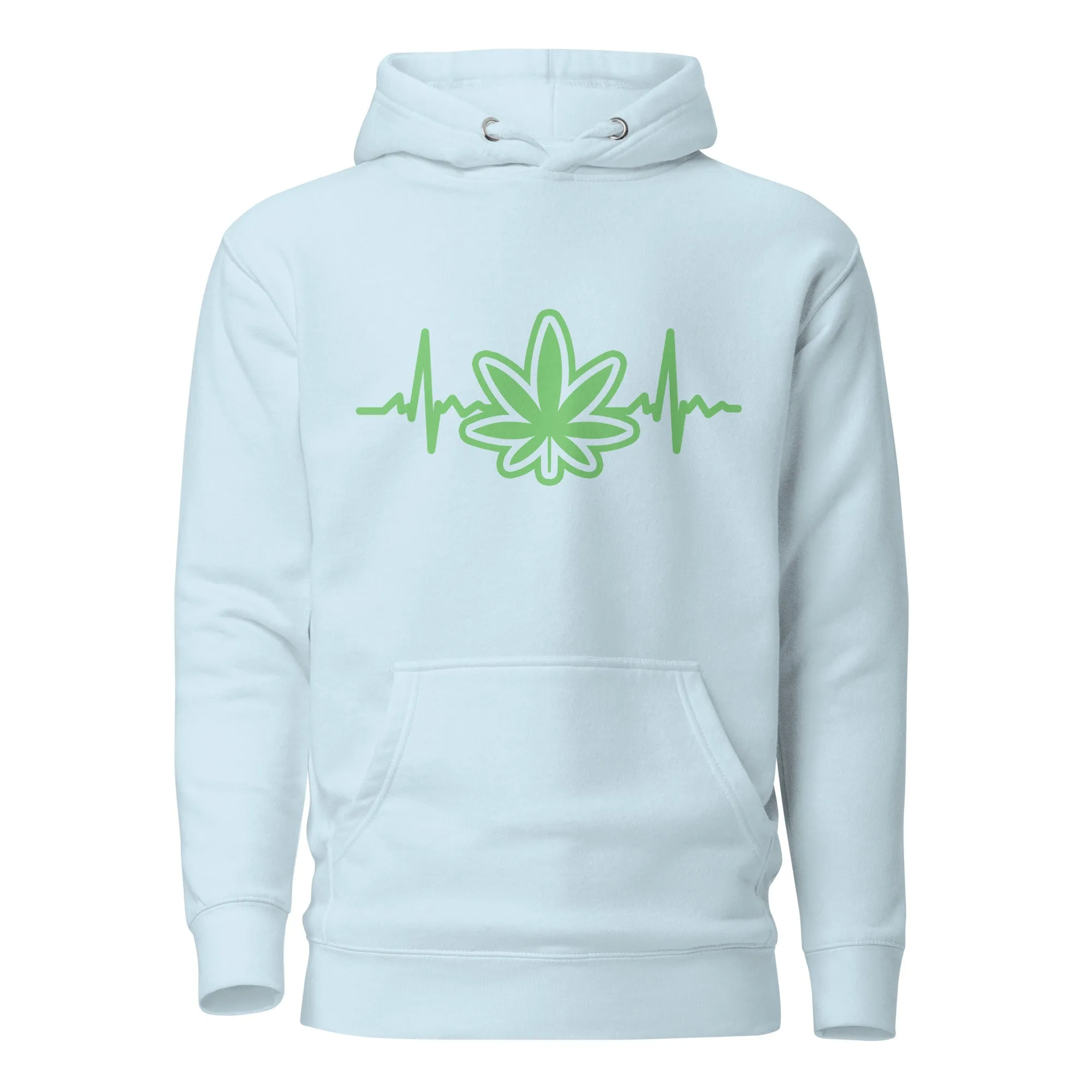 Heartbeat Weed Hoodie – Perfect Cannabis Hoodie for Stoners