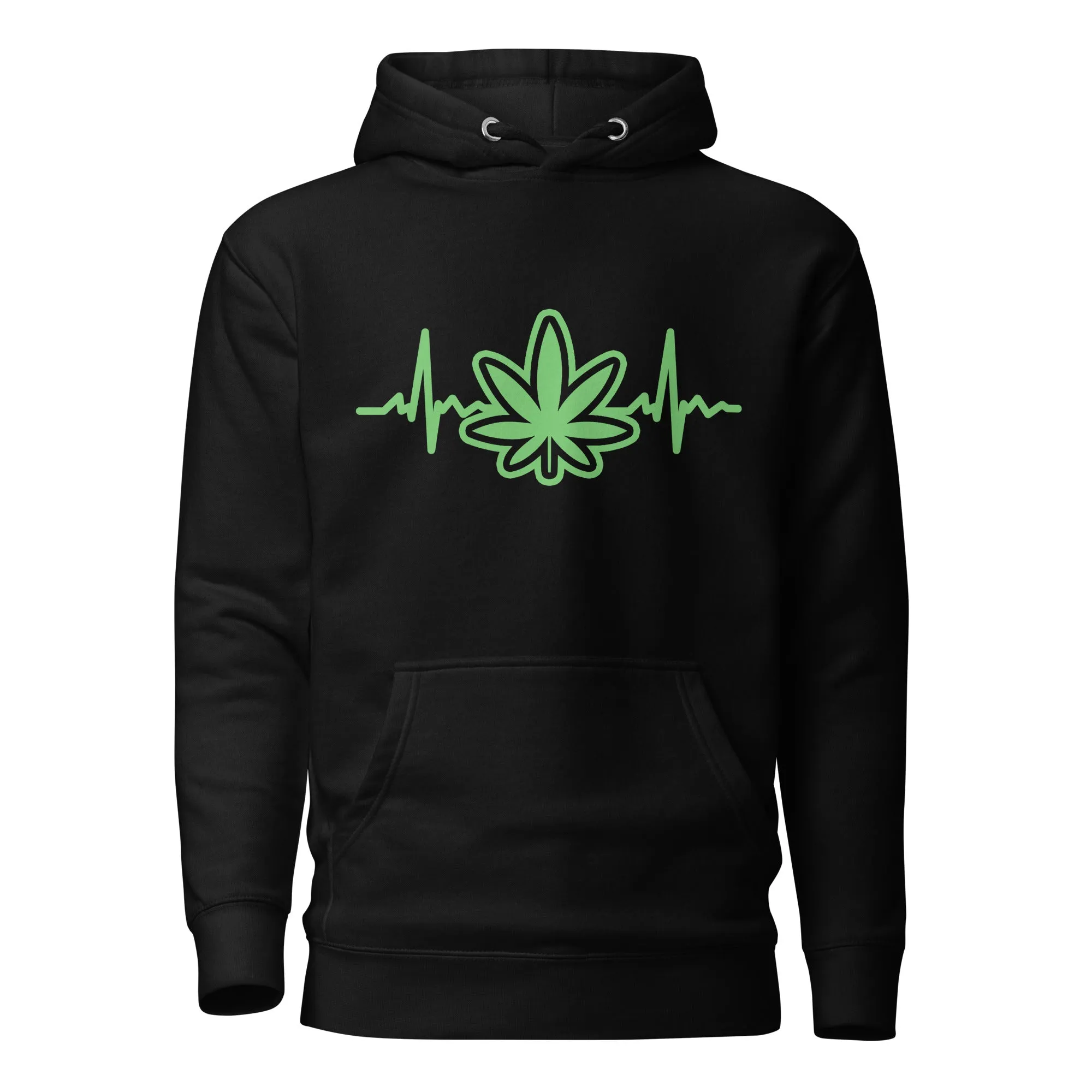 Heartbeat Weed Hoodie – Perfect Cannabis Hoodie for Stoners