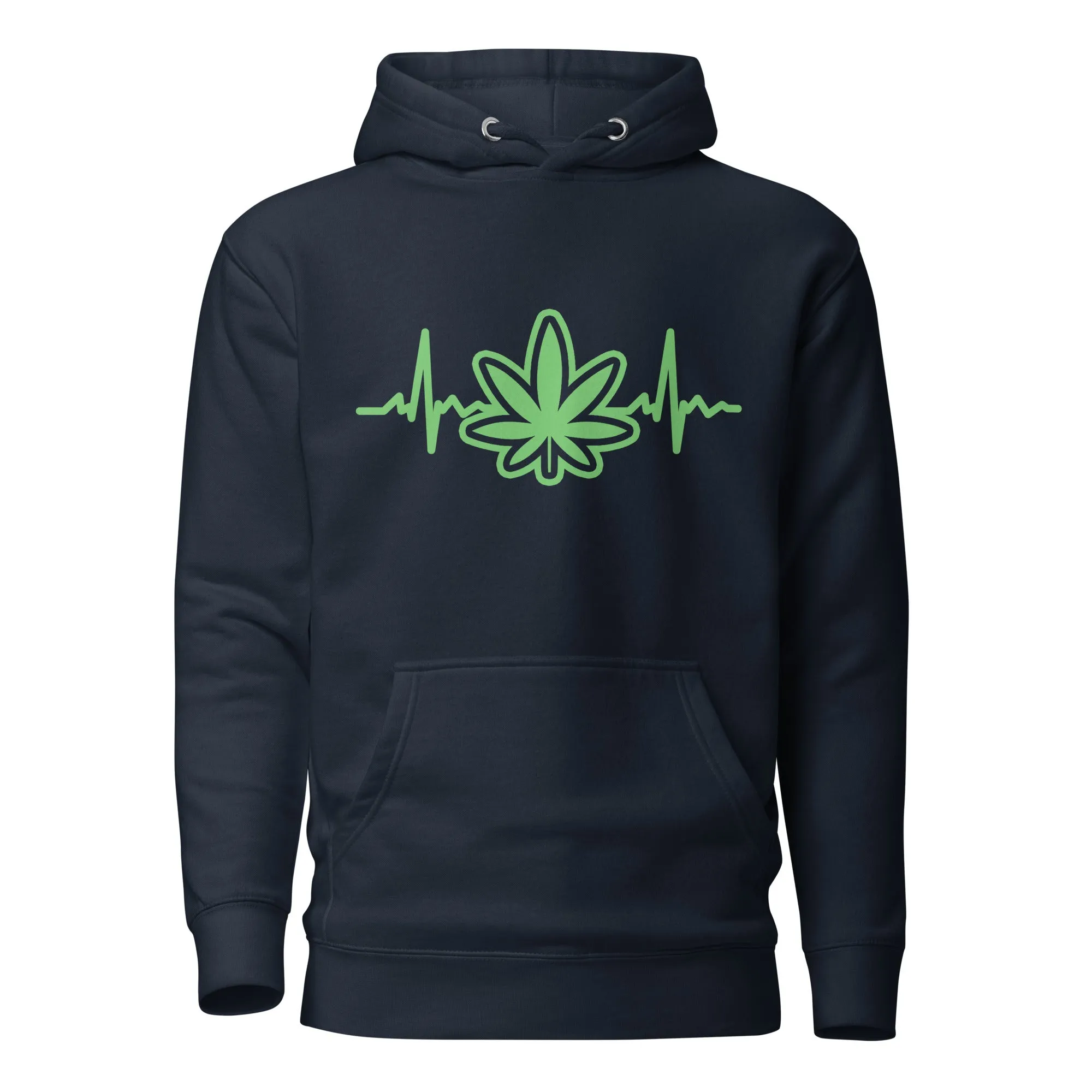 Heartbeat Weed Hoodie – Perfect Cannabis Hoodie for Stoners