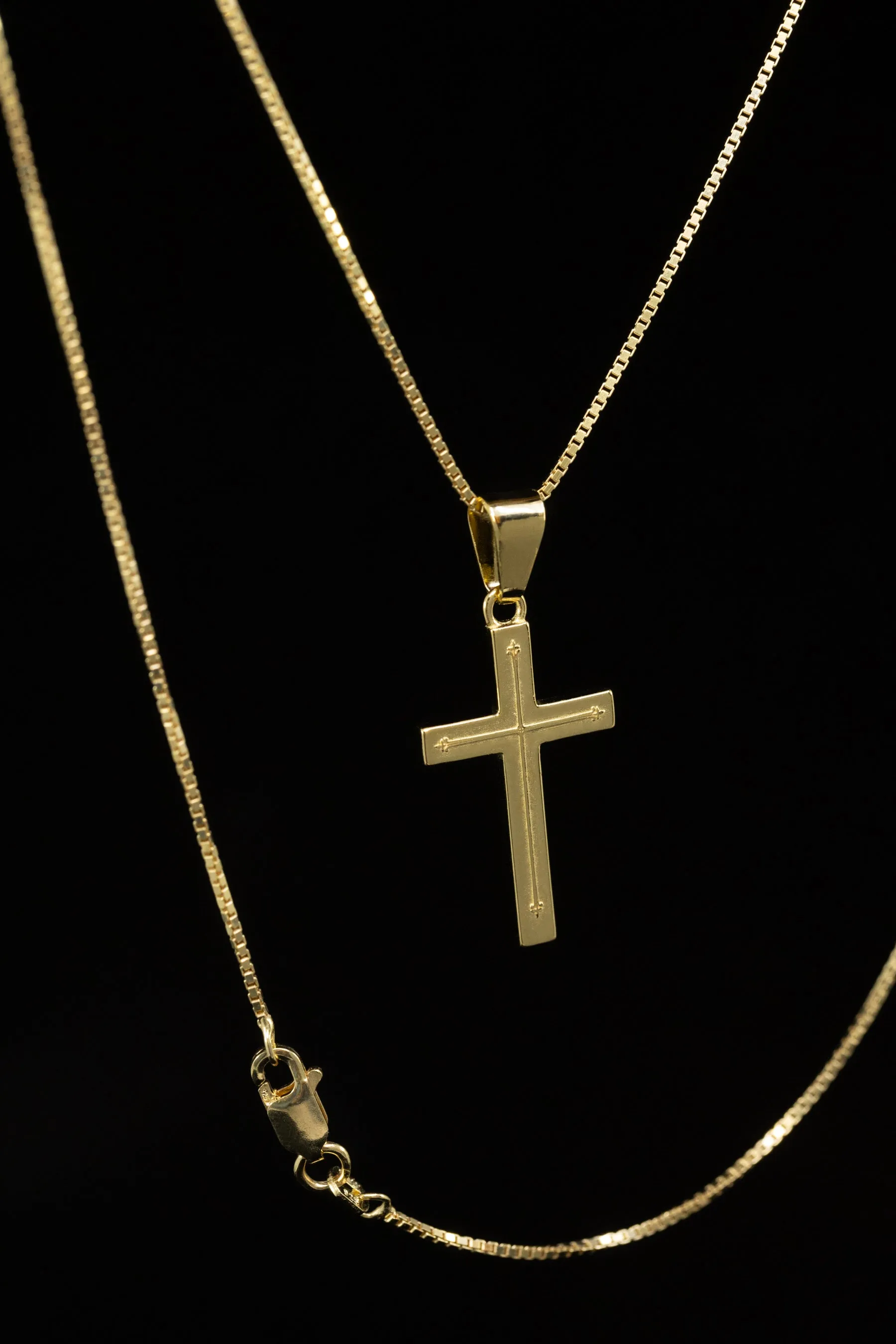House Of Auric Mateo Cross Pendant 18k Gold Vermeil