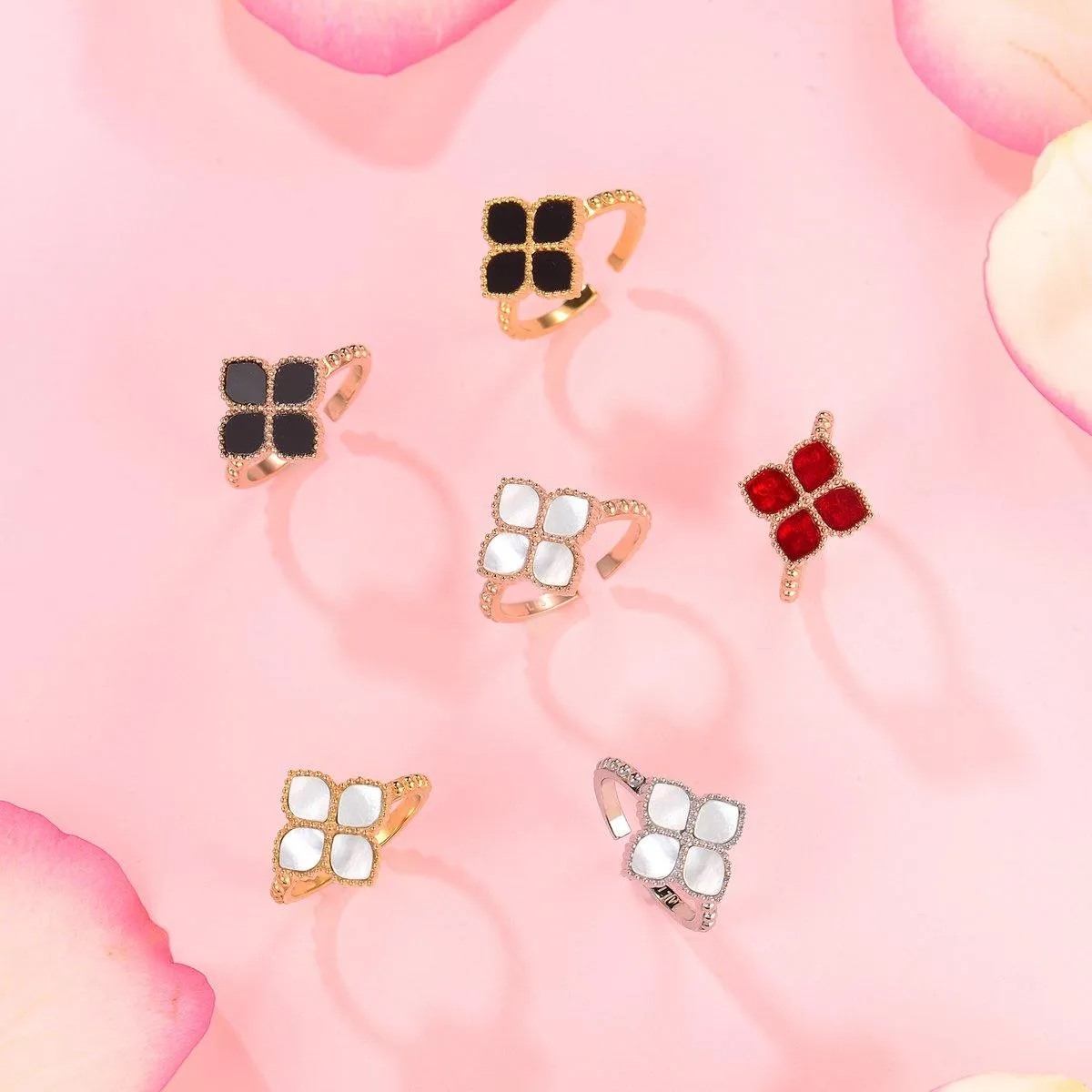 Joory / Ring Black Rose Gold