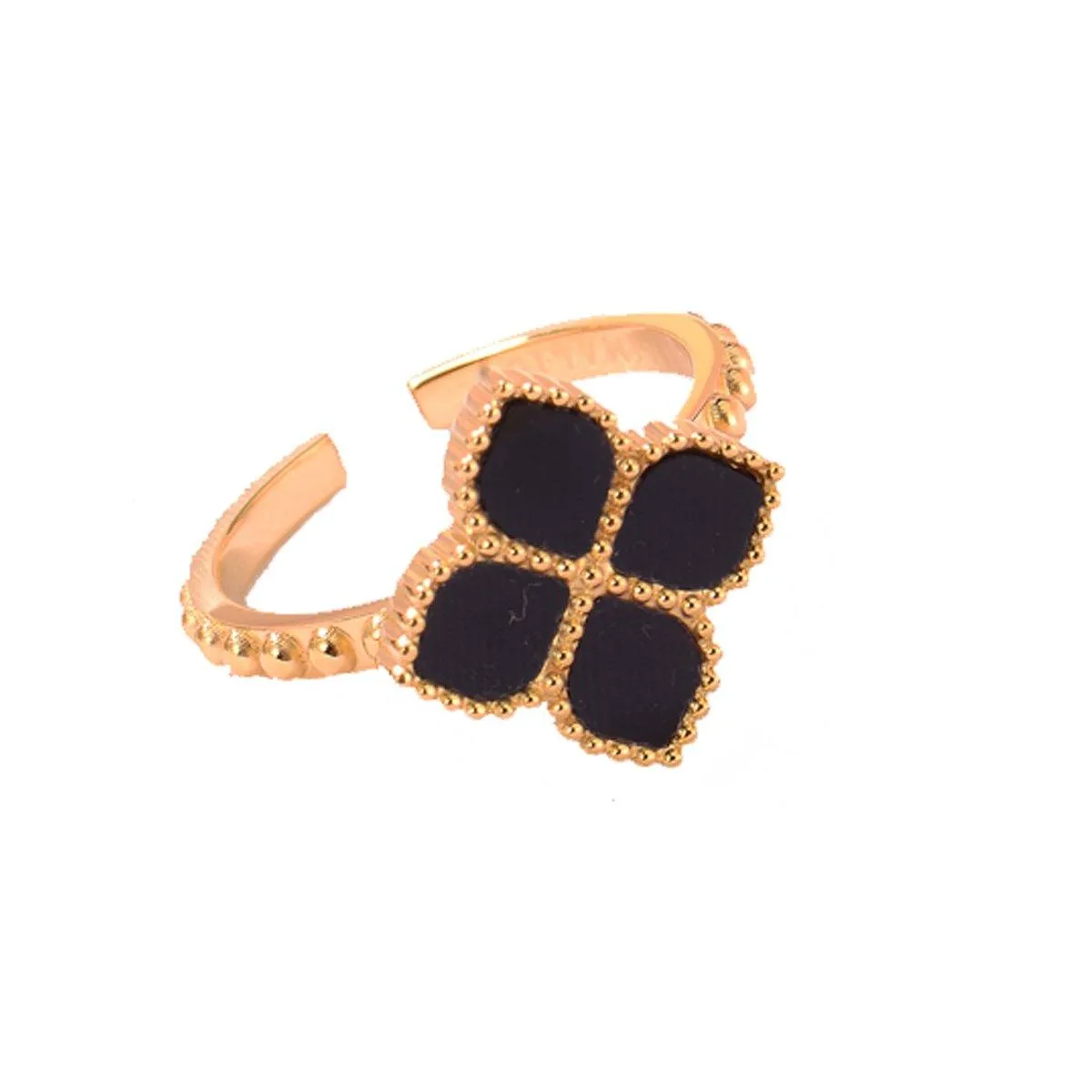 Joory / Ring Black Rose Gold