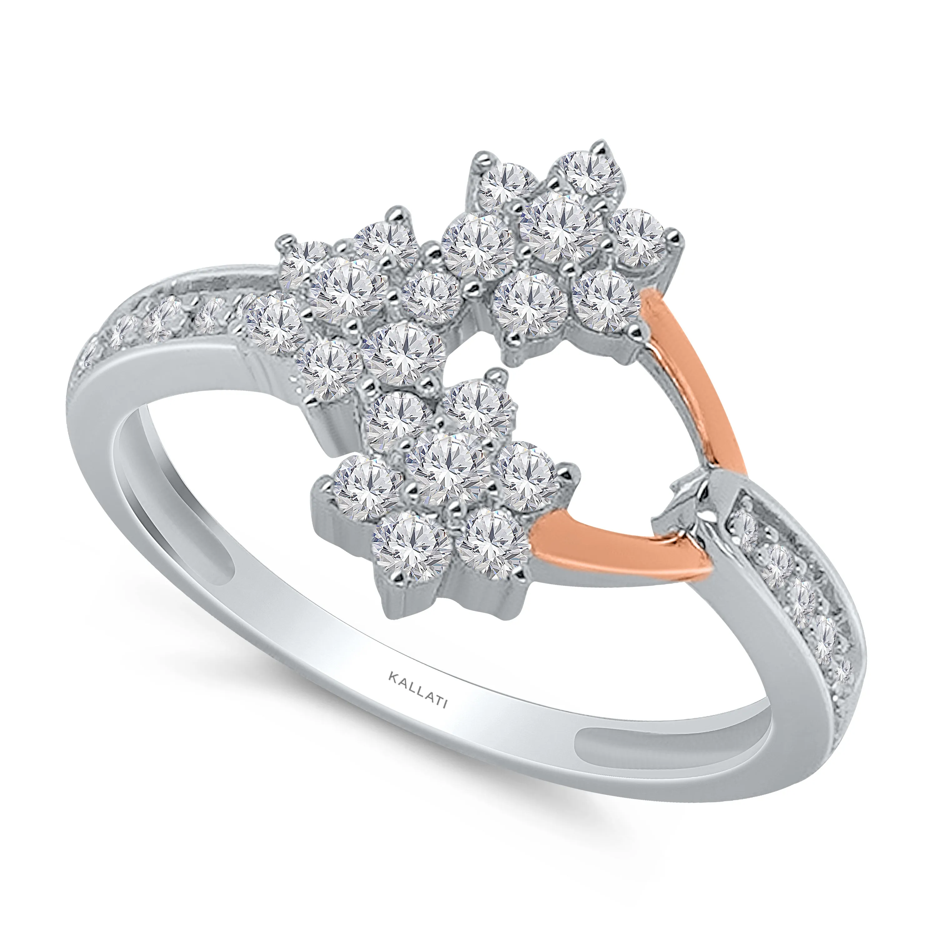Kallati Eternal Diamond Ring in 14K Two-Tone Gold