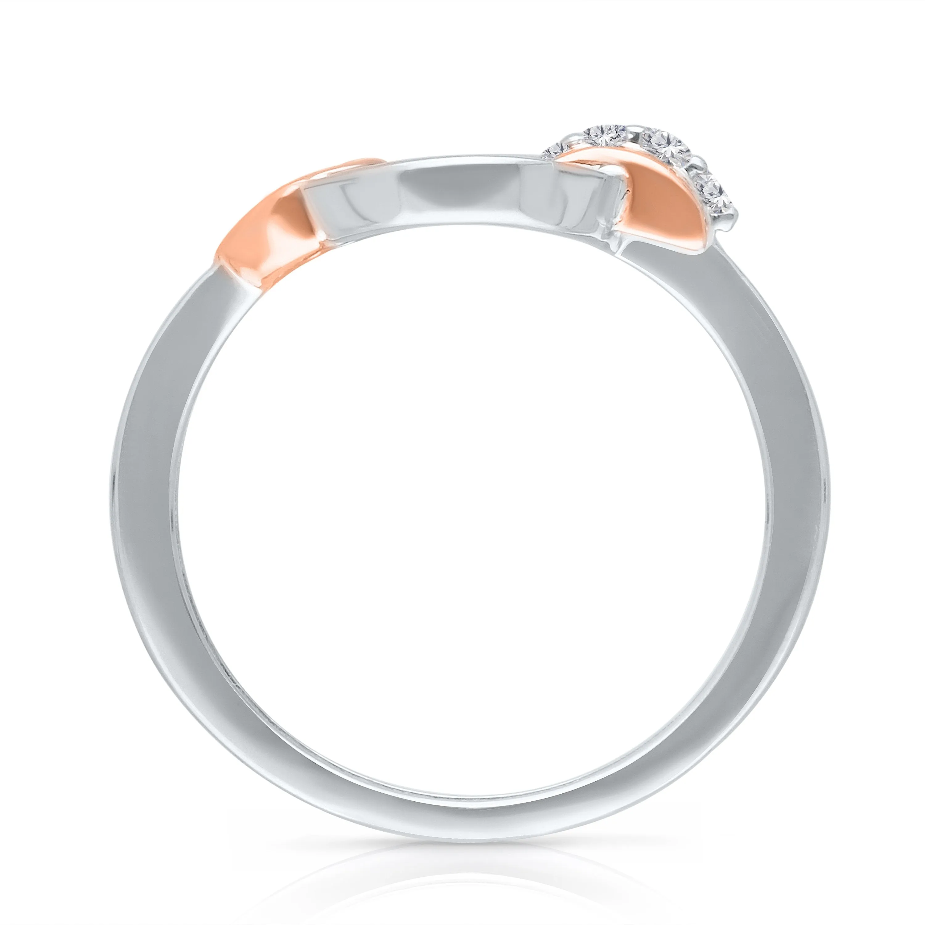 Kallati Eternal Diamond Ring in 14K Two-Tone Gold