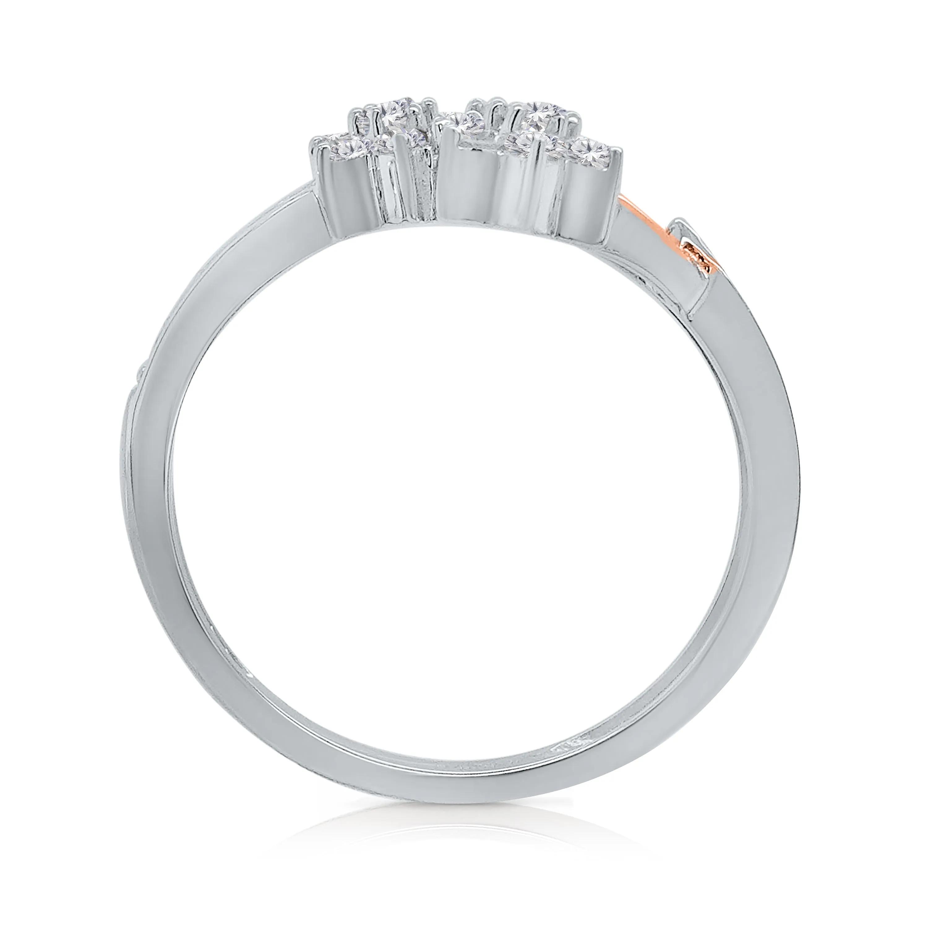 Kallati Eternal Diamond Ring in 14K Two-Tone Gold