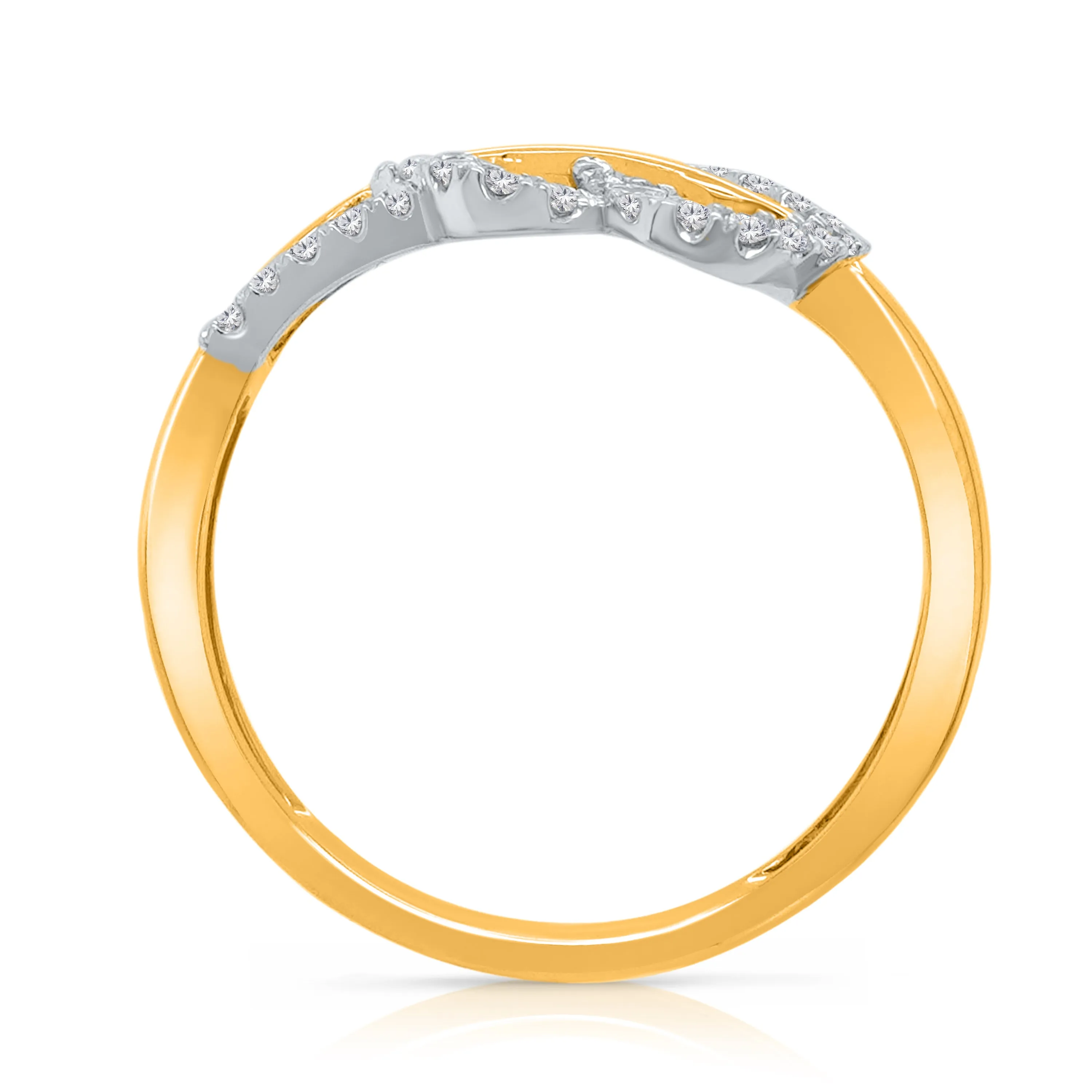 Kallati Eternal Diamond Ring in 14K Two-Tone Gold