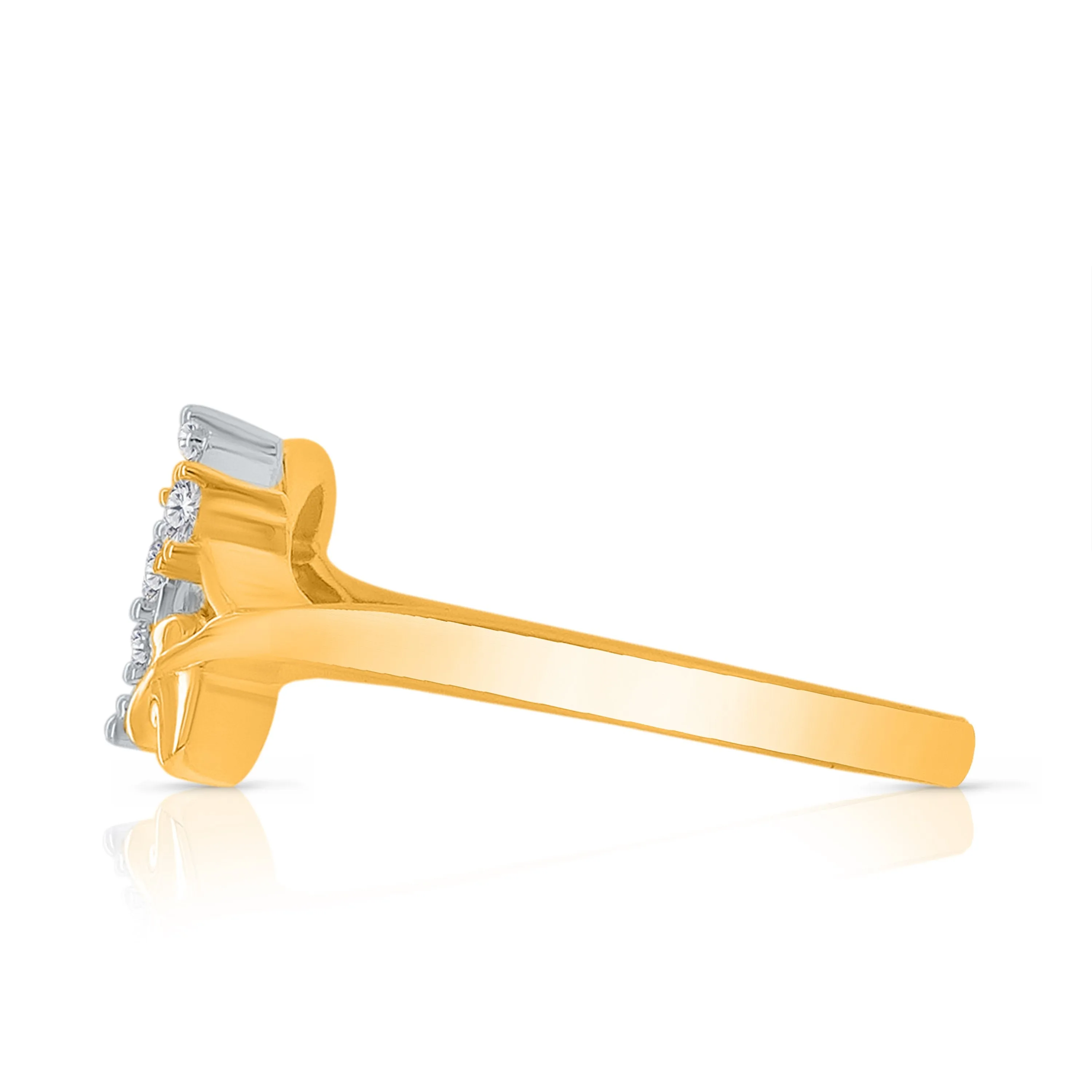 Kallati Eternal Diamond Ring in 14K Two-Tone Gold