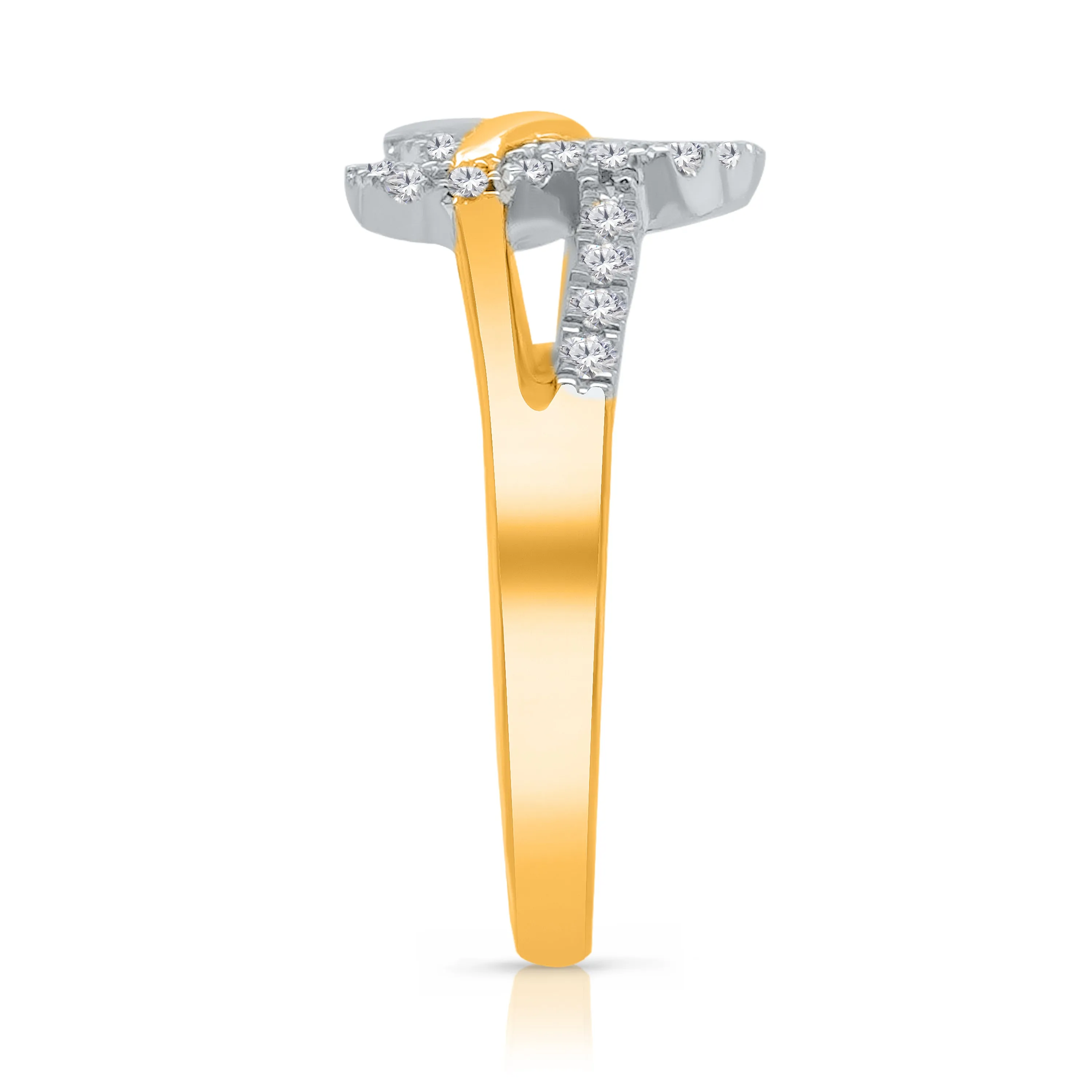 Kallati Eternal Diamond Ring in 14K Two-Tone Gold